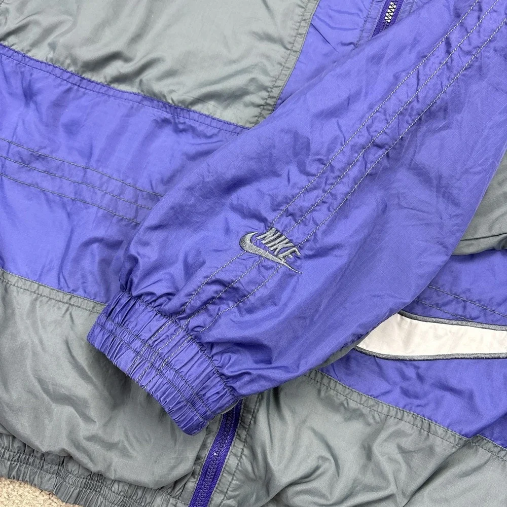 Vintage 90s Nike Big Swoosh Windbreaker Jacket XL